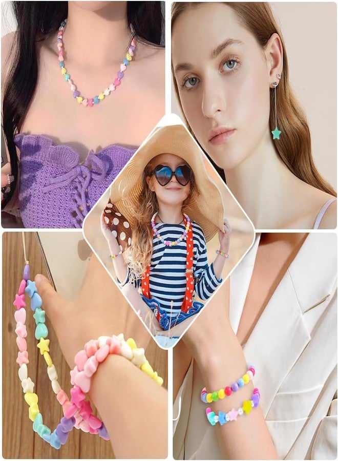 Beadsz مجموعة صنع الأساور من Beadsz، خرز بلاستيكي للأطفال، أدوات حرفية لصنع المجوهرات، قلائد، ربطات شعر، وخواتم، هدية مثالية لأعياد ميلاد الفتيات الصغيرات من عمر 4 إلى 7 سنوات، متعددة الألوان - Image 4